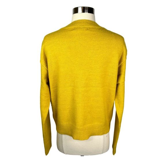 Witty Fox Young Contemporary Retro Smiley Face Cardigan - Size Large - Picture 5 of 6